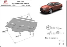 Stahl Unterfahrschutz für Getriebe Seat Exeo - Automatikgetriebe (2008-2013)