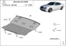 Stahl Unterfahrschutz für Motor Mercedes CLK W208 (1997-2002)