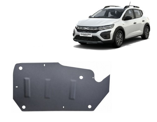 Stahl Unterfahrschutz für Kraftstofftank Dacia Sandero III (2021-2026)