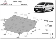 Stahl Unterfahrschutz für Motor Citroen Jumpy (2016-2026)