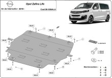 Aluminium Unterfahrschutz für Motor Opel Vauxhall Zafira (2019-2026)