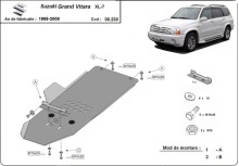 Stahl Unterfahrschutz für Getriebe Suzuki Grand Vitara XL-7 (1999-2005)