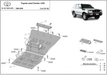 Stahl Unterfahrschutz für Motor Toyota Land Cruiser J100 (1998-2008)