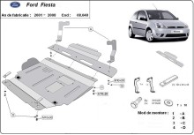 Stahl Unterfahrschutz für Motor Ford Fiesta (2001-2008)