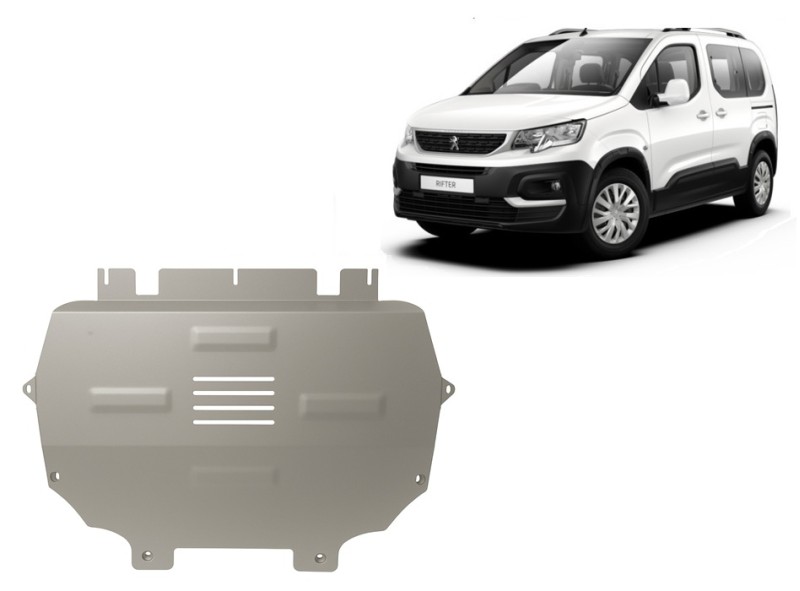 Aluminium Unterfahrschutz für Motor Peugeot Rifter (1980-1980)