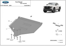 Stahl Unterfahrschutz für Getriebe Schaltgetriebe Ford Ranger (2023-2026)