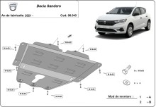 Stahl Unterfahrschutz für Motor Dacia Sandero 3 (2021-2026)