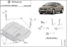 Stalowa Osłona pod silnik VW Passat CC (2008-2016) EAN