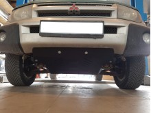 Stahl Unterfahrschutz für Motor Mitsubishi Pajero Pinin (1997-2007)