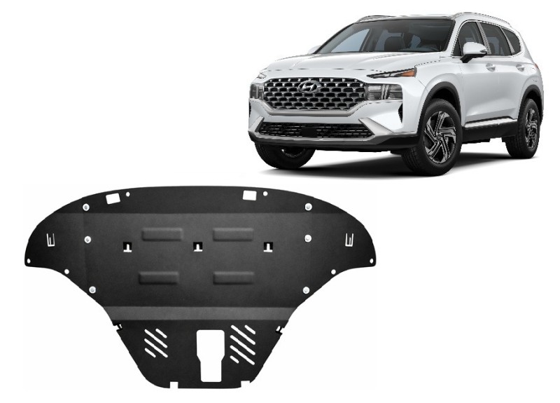 Stahl Unterfahrschutz für Motor Hyundai Santa Fe (2018-2023)