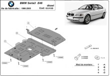 Stahl Unterfahrschutz für Motor BMW Seria 3 E46 - Diesel (1998-2005)
