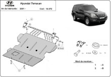 Stahl Unterfahrschutz für Motor Hyundai Terracan (2001-2007)