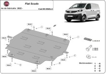 Aluminium Unterfahrschutz für Motor Fiat Scudo (2022-2026)