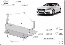 Stahl Unterfahrschutz für Motor Audi A4 B9 All Road (2015-2026)