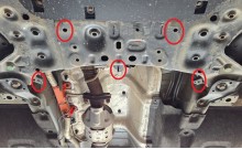 Stahl Unterfahrschutz für Katalysator Hyundai Santa Fe (2018-2023)