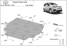 Stalowa Osłona pod silnik Toyota Proace City (2020-2026) EAN