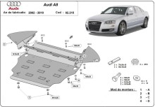 Stahl Unterfahrschutz für Motor Audi A8 (2002-2010)