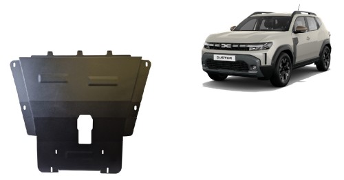 Stahl Unterfahrschutz für Motor Dacia Duster - 4x2 (2024-2026)