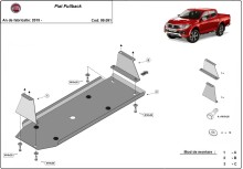 Stahl Unterfahrschutz für Treibstofftank Fiat Fullback (2016-2019)