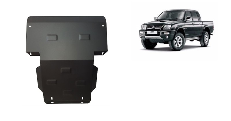 Stahl Unterfahrschutz für Motor Mitsubishi L200 (1998-2007)
