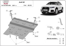 Stahl Unterfahrschutz für Motor Audi Q3 (2011-2018)