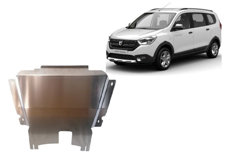 Aluminium Unterfahrschutz für Motor Dacia Lodgy (2014-2020)