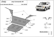Stalowa Osłona pod silnik Jeep Commander (2005-2010) EAN