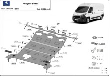 Aluminium Unterfahrschutz für Motor Peugeot Boxer (2016-2026)