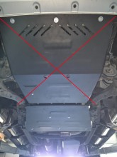 Stahl Unterfahrschutz für Getriebe, Differential Volkswagen Amarok - V6 automat (2016-2022)