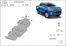 Stahl Unterfahrschutz für Treibstofftank Toyota Hilux Revo (2016-2026)