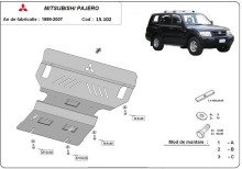 Stahl Unterfahrschutz für Motor, Kühler Mitsubishi Pajero 3 (V60, V70) (1999-2007)
