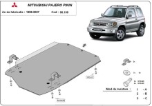 Stahl Unterfahrschutz für Getriebe Mitsubishi Pajero Pinin (1997-2007)