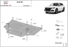 Stahl Unterfahrschutz für Getriebe Audi Q5 (2017-2025)