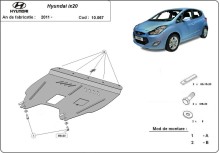 Stahl Unterfahrschutz für Motor Hyundai ix20 (2011-2019)