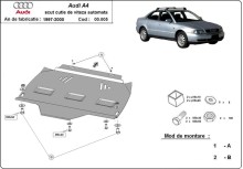 Stahl Unterfahrschutz für Getriebe Audi A4 B5 Automatikgetriebe (1995-2000)