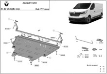 Aluminium Unterfahrschutz für Motor Renault Trafic (2022-2026)