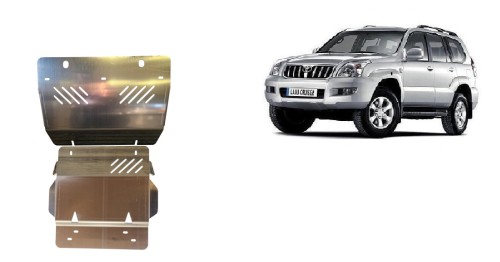 Aluminium Unterfahrschutz für Motor Toyota Land Cruiser (2002-2009)