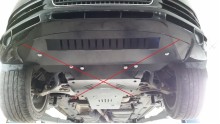 Stahl Unterfahrschutz für Getriebe Audi Q7 (2006-2015)