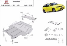 Stahl Unterfahrschutz für Motor Seat Ibiza (1993-2002)