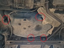 Stahl Unterfahrschutz für Kraftstofftank Dacia Dokker (2012-2020)
