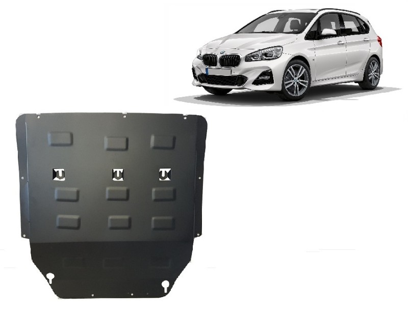 Stahl Unterfahrschutz für Motor BMW Seria 2 F45 (2013-2018)