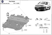 Stahl Unterfahrschutz für Motor Fiat Doblo (2023-2026)