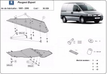 Stahl Unterfahrschutz für Motor Peugeot Expert (1995-2006)