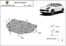 Stahl Unterfahrschutz für Getriebe Porsche Cayenne (2018-2026)