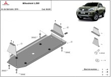 Stahl Unterfahrschutz für Treibstofftank Mitsubishi L 200 (2015-2026)