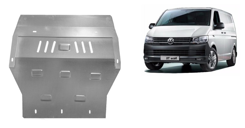 Unterfahrschutz aus verzinktem Stahl für Motor Volkswagen Transporter T6 (2015-2018)