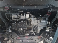 Unterfahrschutz aus verzinktem Stahl für Motor Ford Tourneo Custom (2023-2026)