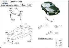 Stahl Unterfahrschutz für Motor Daewoo Cielo (1995-2008)