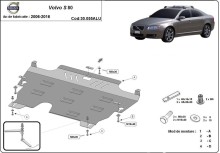 Aluminium Unterfahrschutz für Motor Volvo S80 (2006-2016)