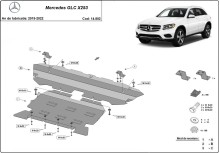 Stahl Unterfahrschutz für Motor Mercedes GLC X253 (2015-2022)